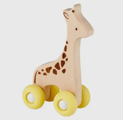 Silicone Wood Toy Zebra