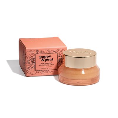 Poppy &amp; Pout Lip Scrub Pink Grapefruit