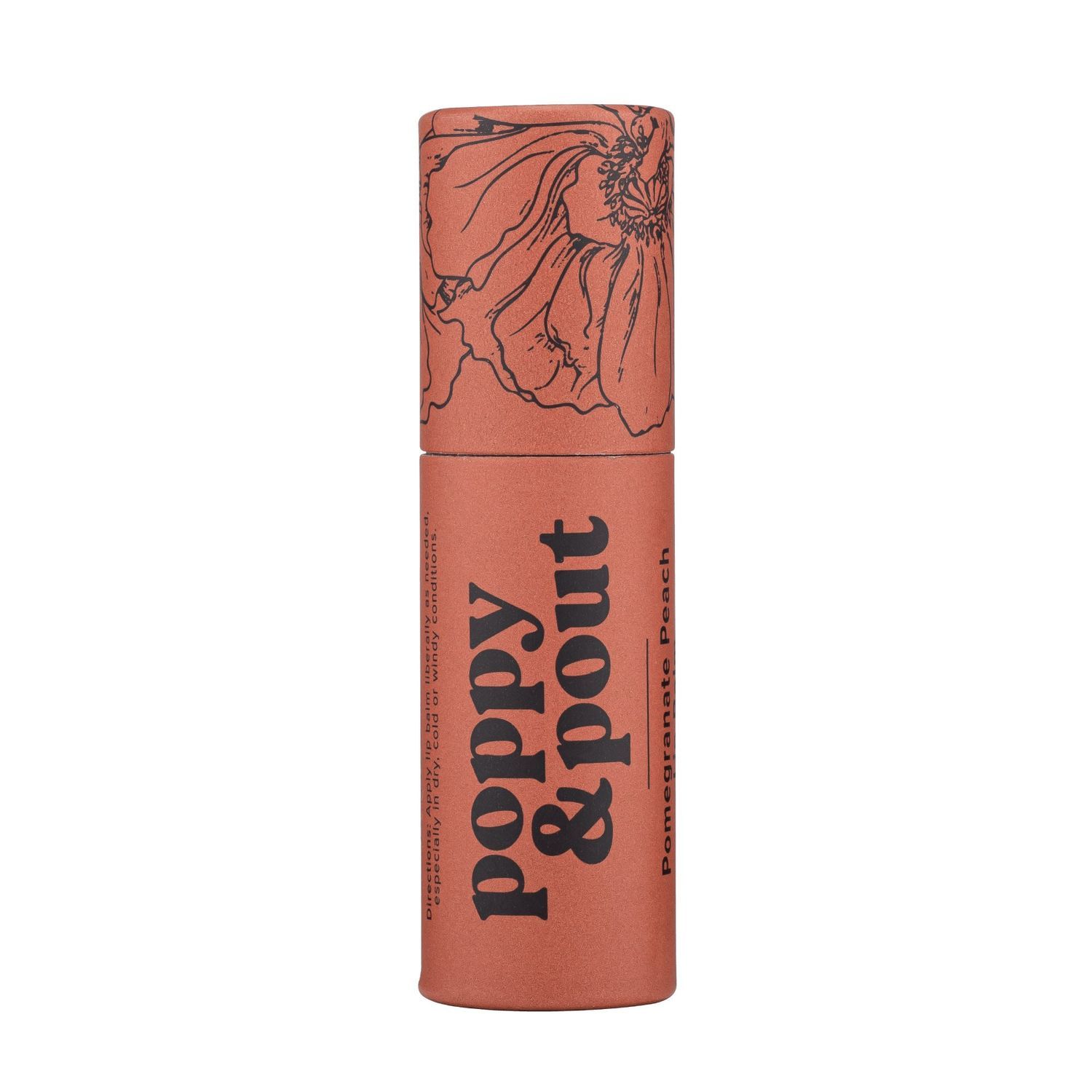 Poppy &amp; Pout Lip Balm Pomegranate Peach