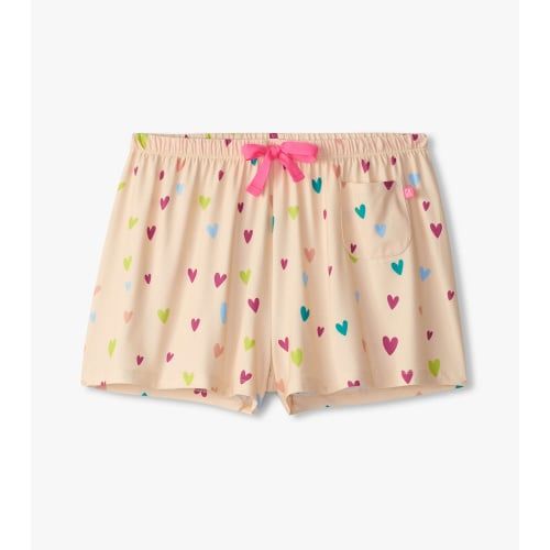 Women's PJ Shorts in Bag Jelly Bean Heart