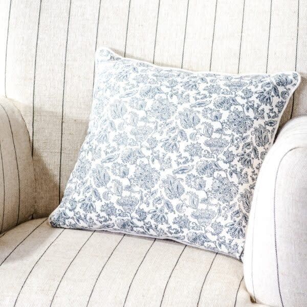 French Floral Pillow 16" Square