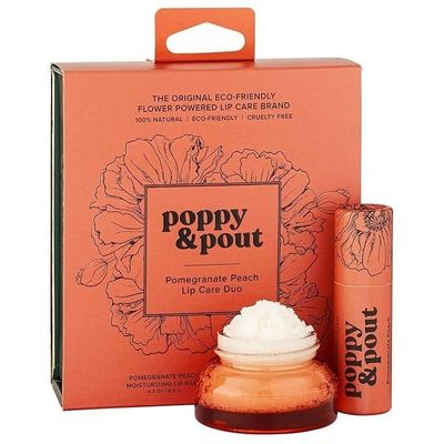 Poppy &amp; Pout Lip Care Duo Pomegranate Peach