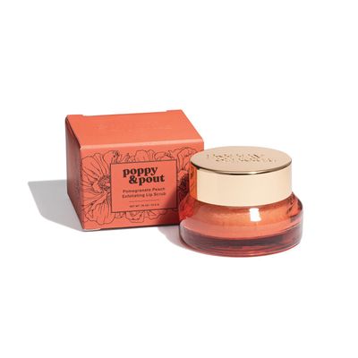 Poppy &amp; Pout Lip Scrub Pomegranate Peach
