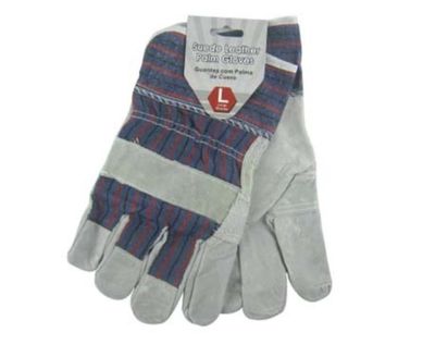 Leather / Suede Work Gloves Large