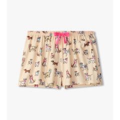 Women's PJ Shorts in Bag, Size: XS, Style: Cute Pup