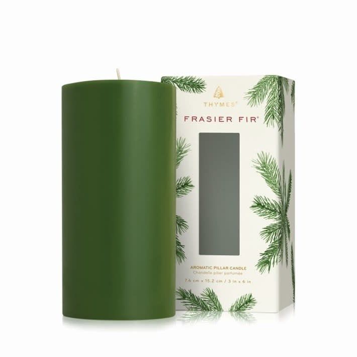 Thymes Frasier Fir® Pillar Candle 3"x6"