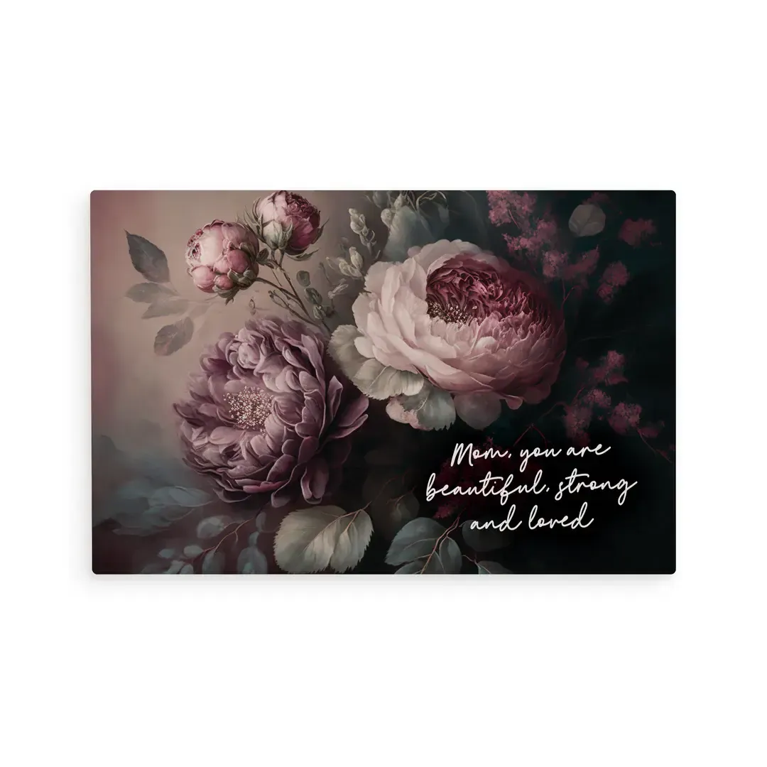 Mom You are Beautiful Wooden Postcard 4 x 6
