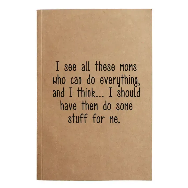 I See All These Moms Kraft Notebook