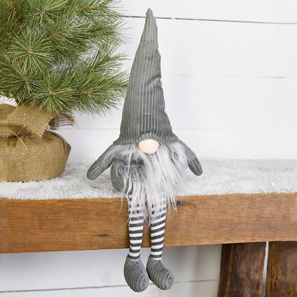 Clearance Grey Gnome with Hat Flaps 20”
