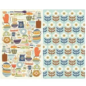 Microfiber Double Sided Towel Vintage Kitchen