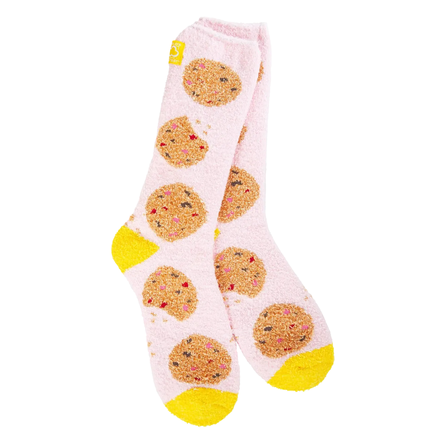 Cozy Spring Crew Socks Cookie Crumble