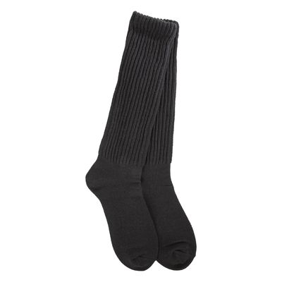 Slouch Crew Socks Black