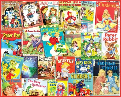 White Mountain Vintage Fairy Tales Puzzle 1,000 pc