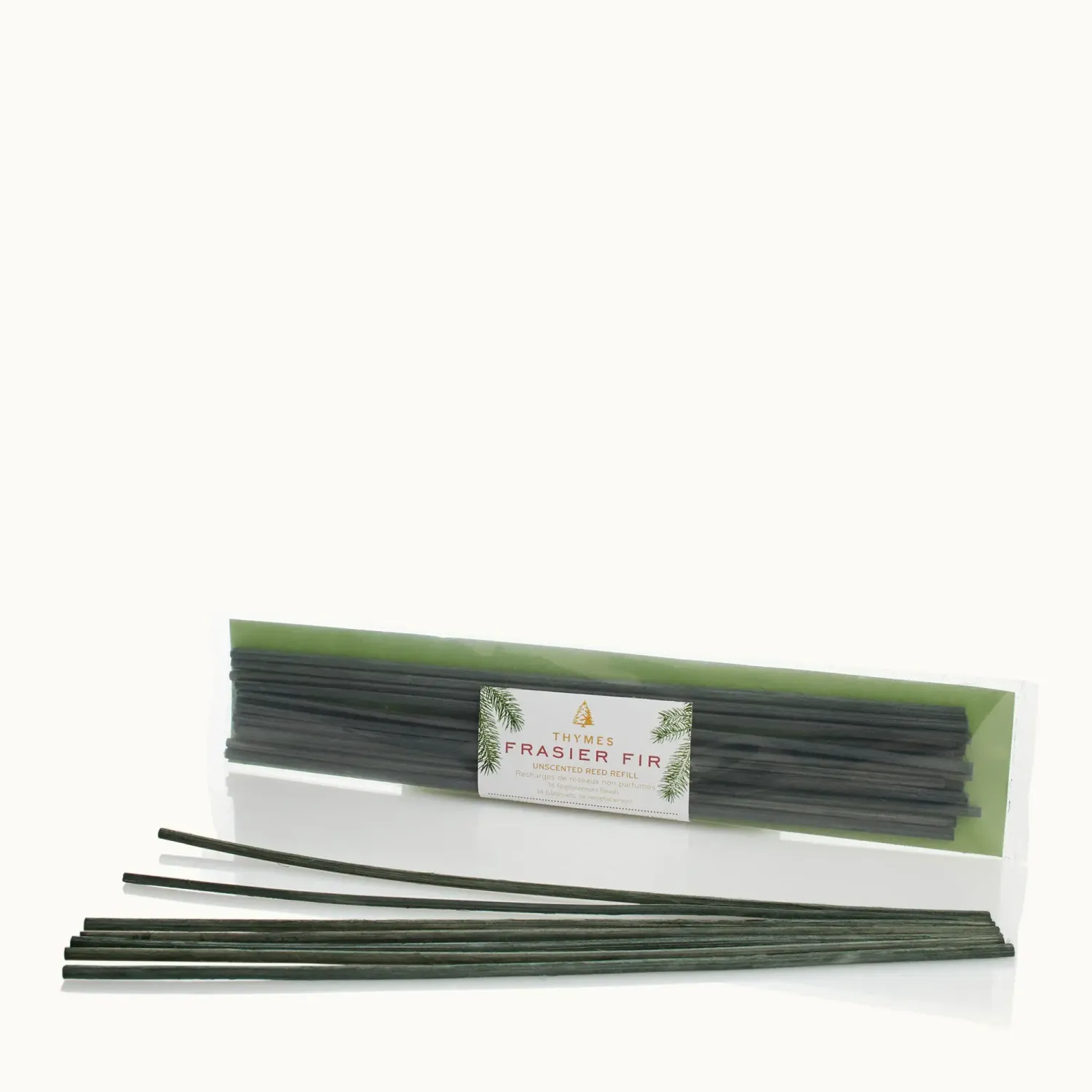 Thymes Frasier Fir Pine Thymes Needle Unscented Reed Refill 14 pc