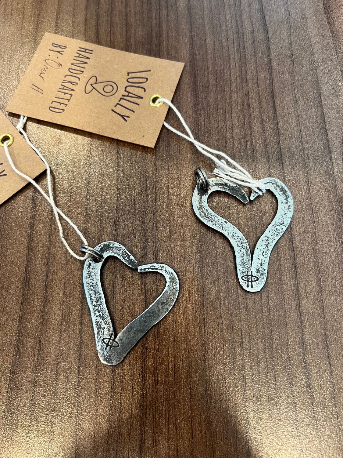 Hand Forged Heart Keychains Assorted