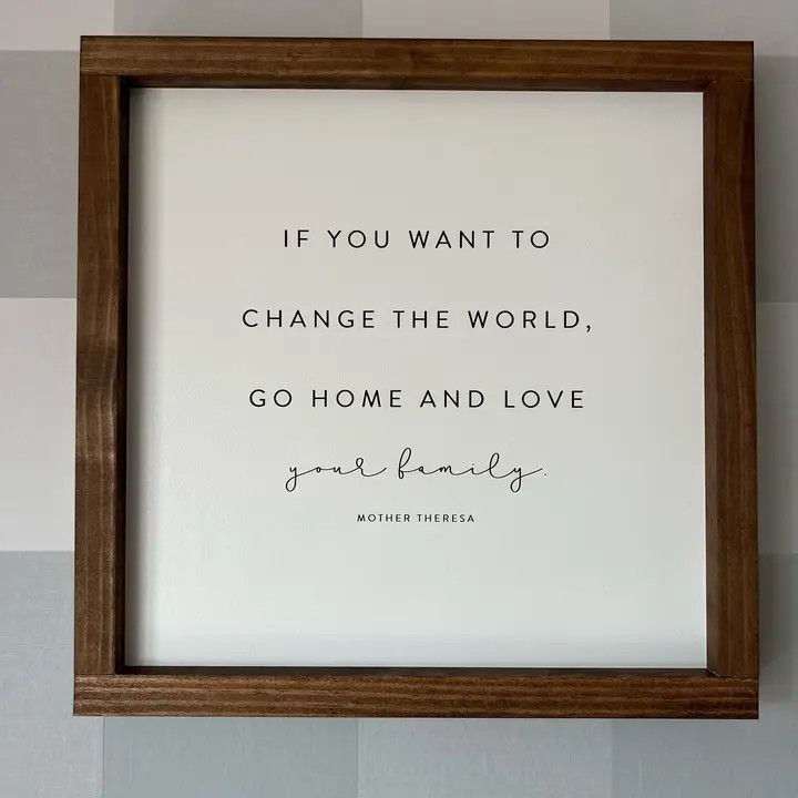 If You Want to Change the World 7x7 White/Light Oak