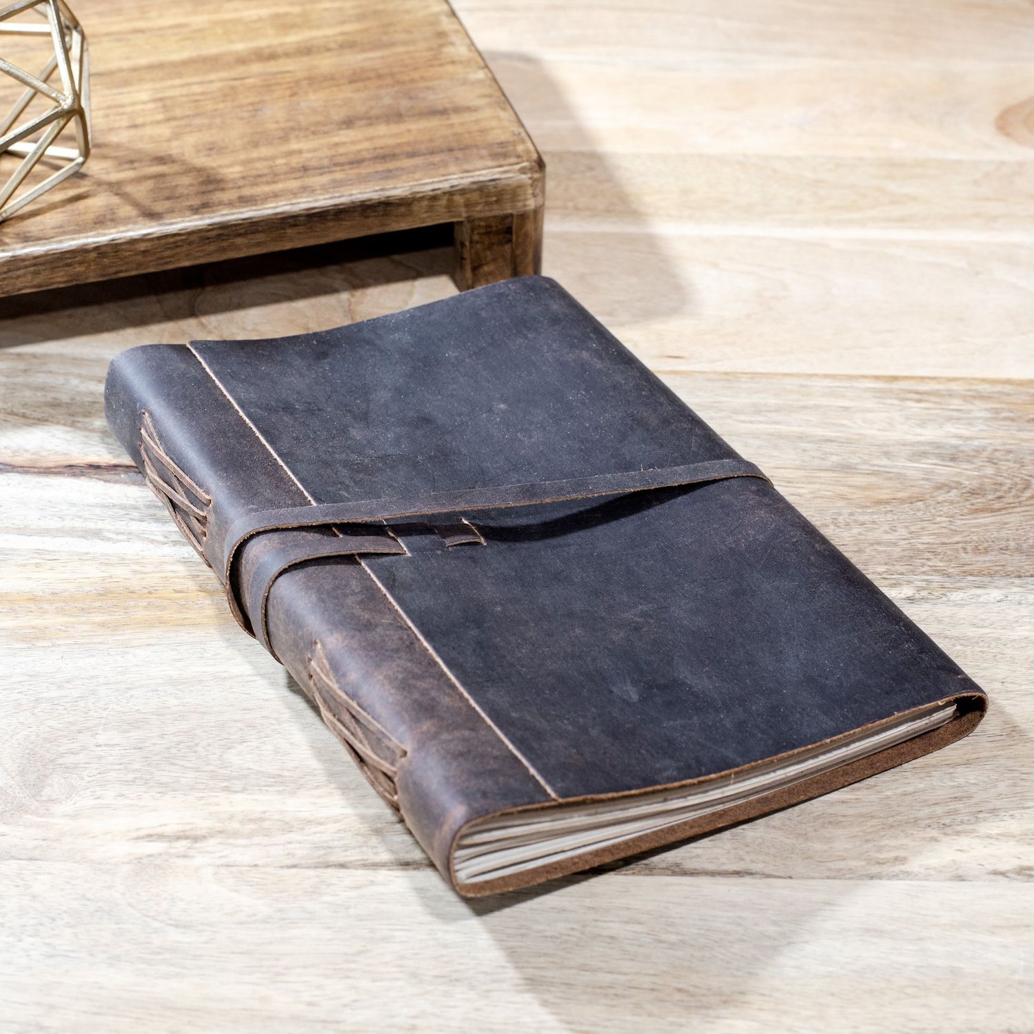 Rustic Brown Leather Journal 11 x 8