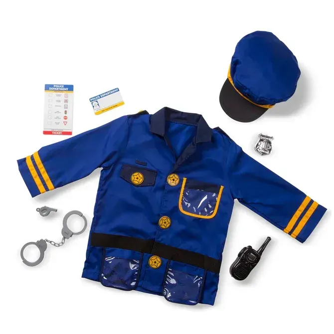 Melissa &amp; Doug Police Officer Role Play Costume Set