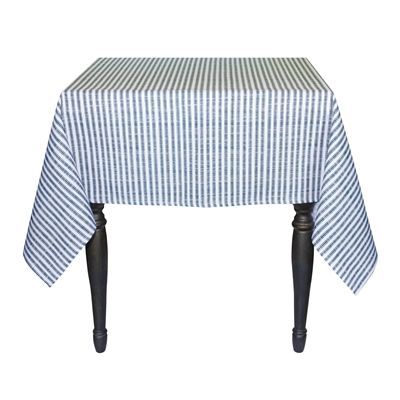 Blue Stripe Tablecloth Polyester