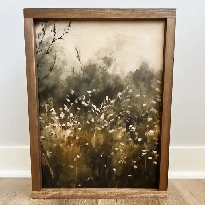 Dorothy Vintage Inspired Print 12x8 Dark Walnut