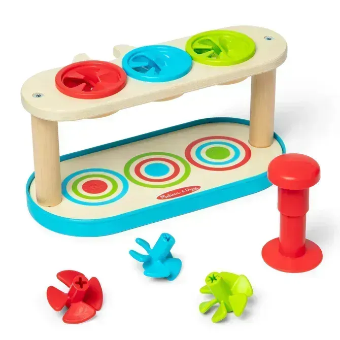 Melissa &amp; Doug Match &amp; Push Spinning Tops