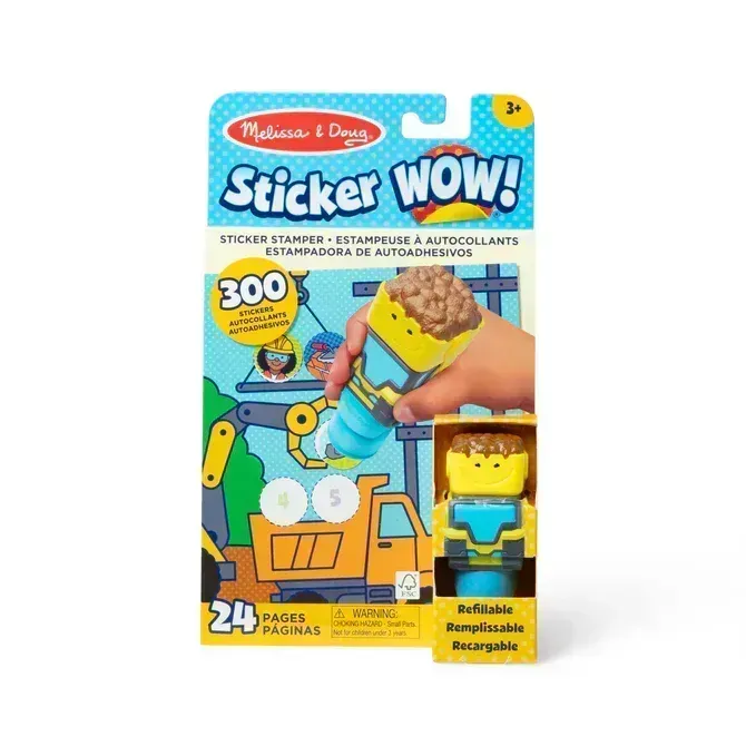 Melissa &amp; Doug Sticker WOW! Bulldozer with Book &amp; Stickers