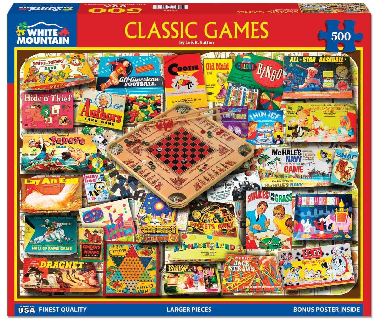 White Mountain Classic Games Puzzle 500 pc