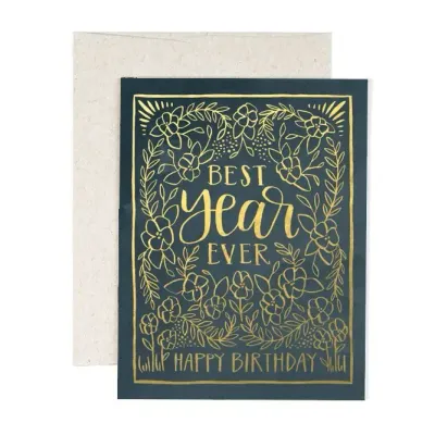 Best Year Ever Birthday Greeting Card