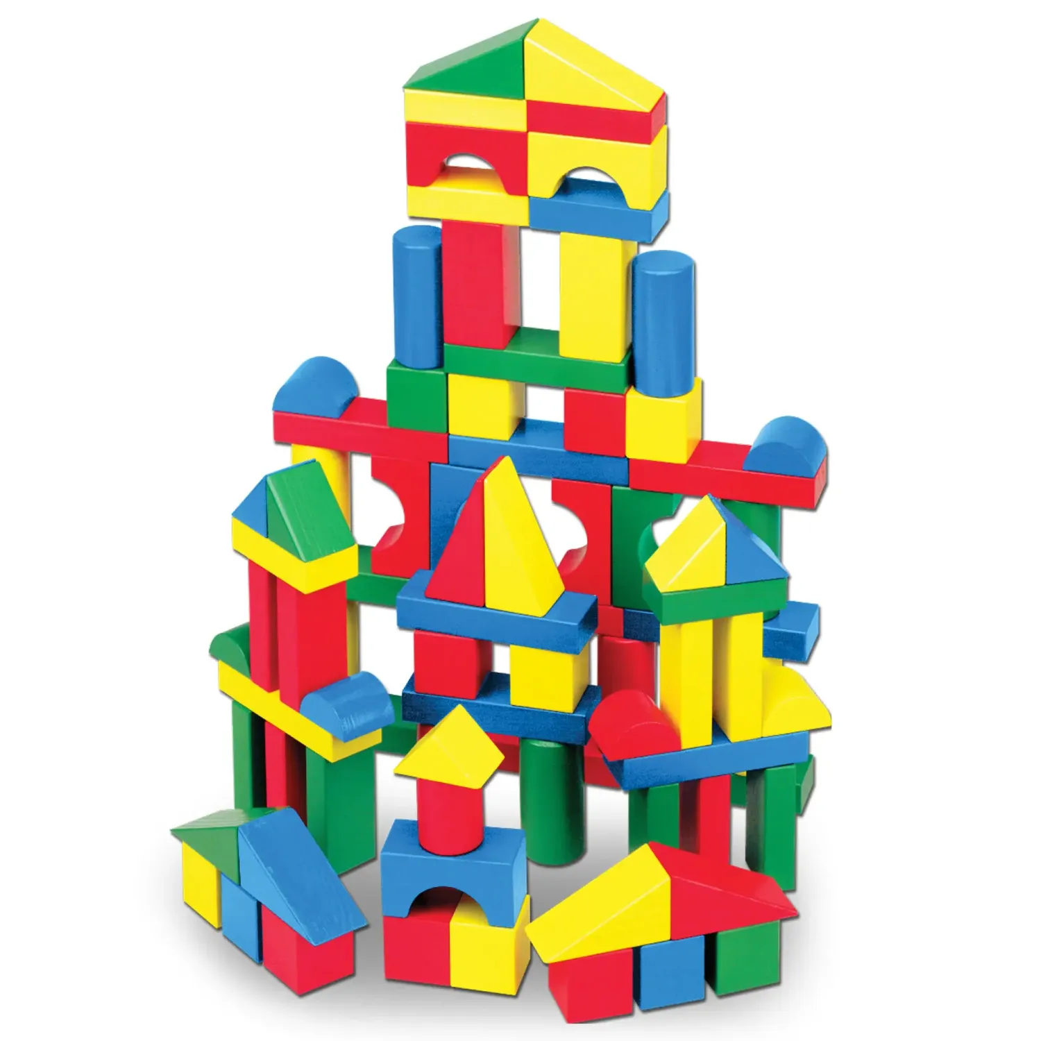 Melissa &amp; Doug 100 Wood Blocks Set