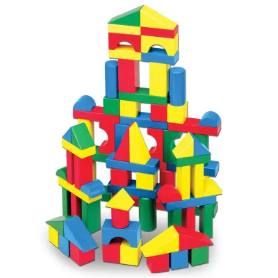 Melissa &amp; Doug 100 Wood Blocks Set