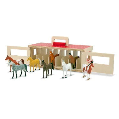 Melissa &amp; Doug Take-Along Show-Horse Stable
