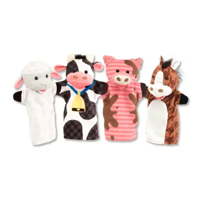 Melissa &amp; Doug Farm Friends Hand Puppets