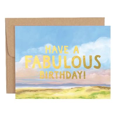 Fabulous Birthday Landscape Card