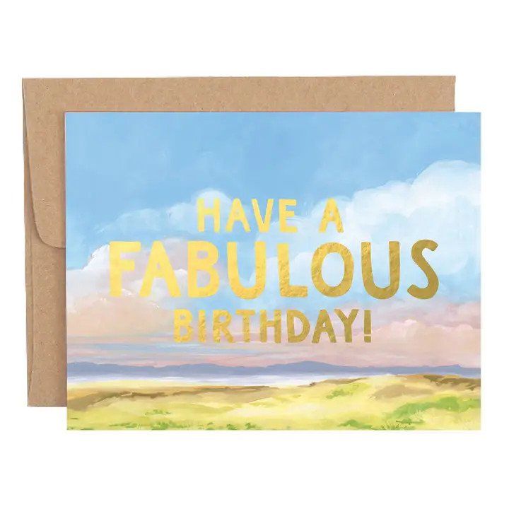 Fabulous Birthday Landscape Card