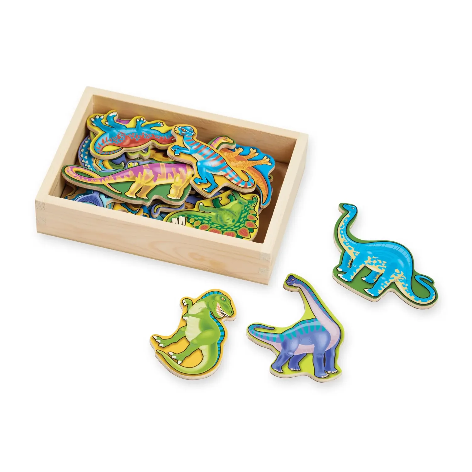 Melissa &amp; Doug Wooden Dinosaur Magnets