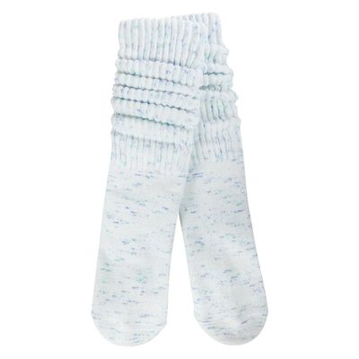 Slouch Crew Socks Blue Confetti