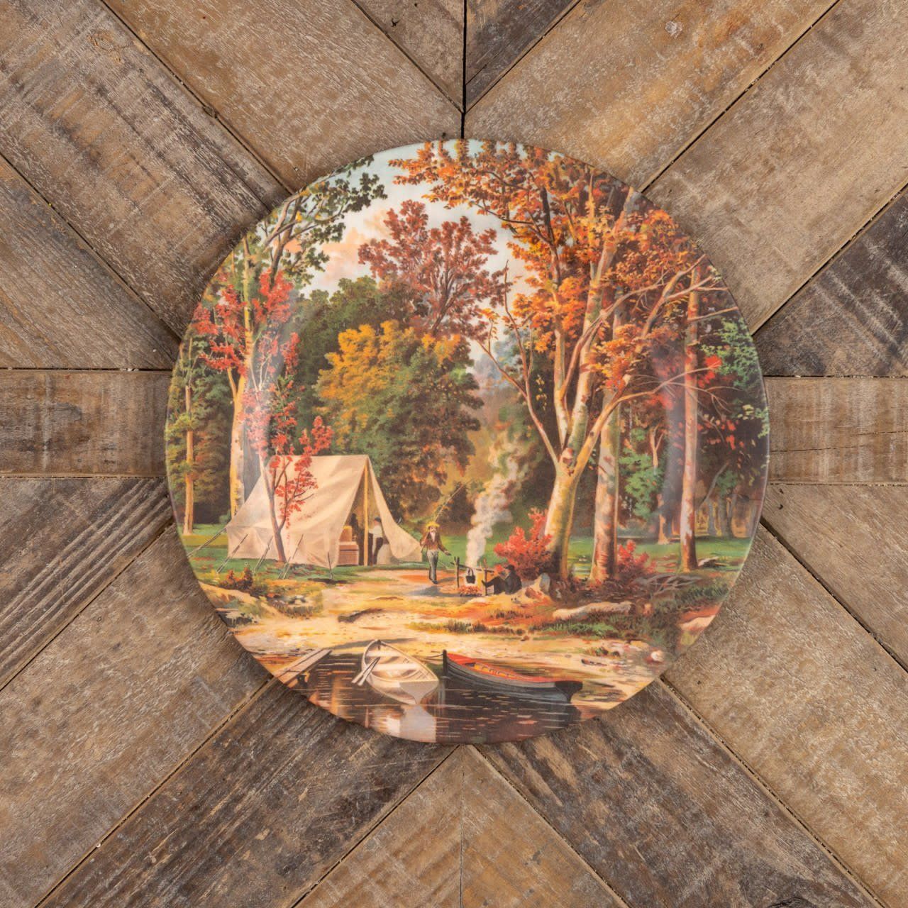 Camping in the Woods Plate