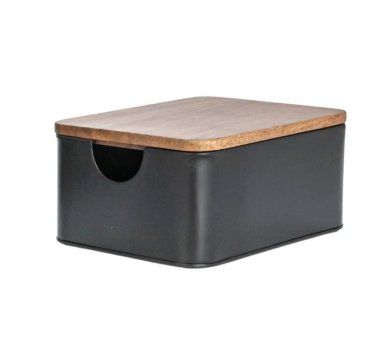 Metal Container with Mango Lid Lg 12x8x5.75