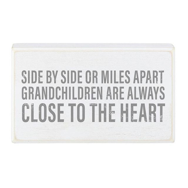 Grandchildren Box Sign | Wooden Box Sign