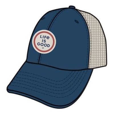 Life is Good Trucker Coin Darkest Blue