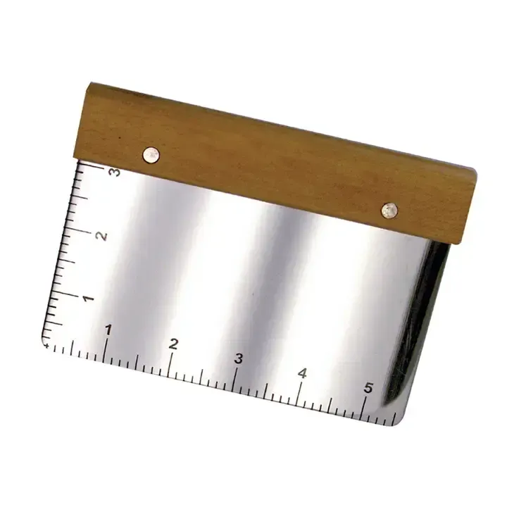Flat Cutter Stainless Steel with Wood Handle