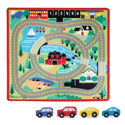 Melissa &amp; Doug Round the Town Road Rug