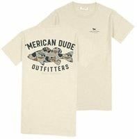 Fish Camo Tee, Color: Oat Heather, Size: SM