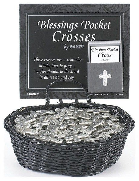 Blessings Pocket Crosses Assorted Charm