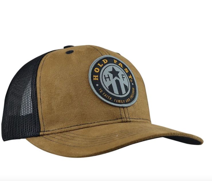 Suede with Badge Hold Fast Cap