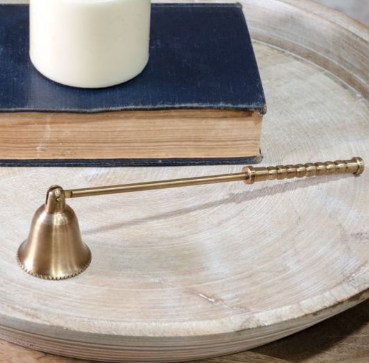 Brass Candle Snuffer Decorative 8.5"