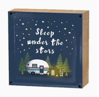 Sleep Under the Stars | Wooden Box Sign 6”
