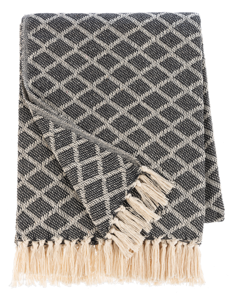 Diamond Pattern Woven Throw