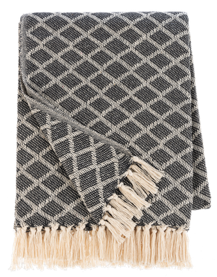 Diamond Pattern Woven Throw