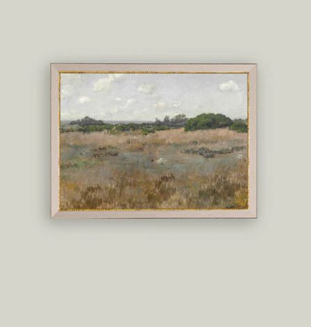 Meadow by the Shoreline Vintage Antique Style Art Sign | 15 x 11”